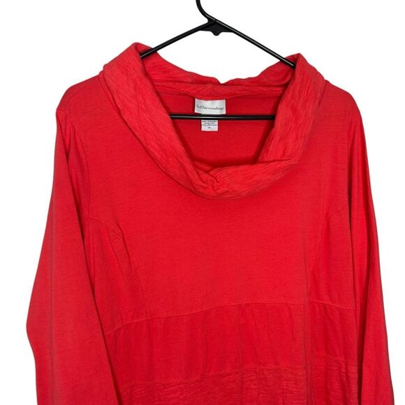 |EUC| SOFT SURROUNDINGS Cowl Neck Long Sleeve Tunic - Picture 2 of 5